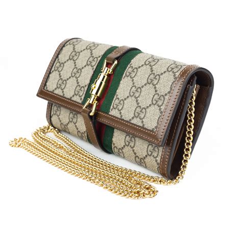 gucci jackie chain wallet|gucci small wallet on chain.